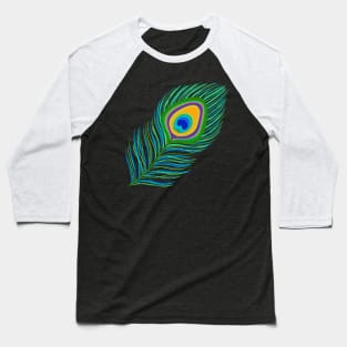 Peacock feather Baseball T-Shirt